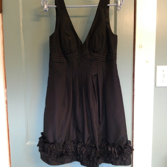 Sexy black taffeta dress size 4 - Picture 2 of 10